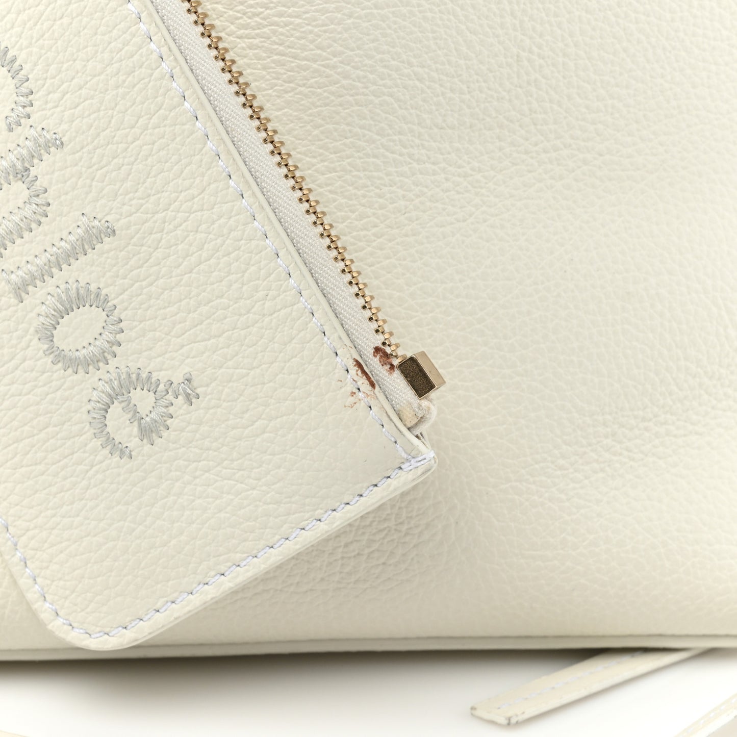 Calfskin Small East West Sense Tote White