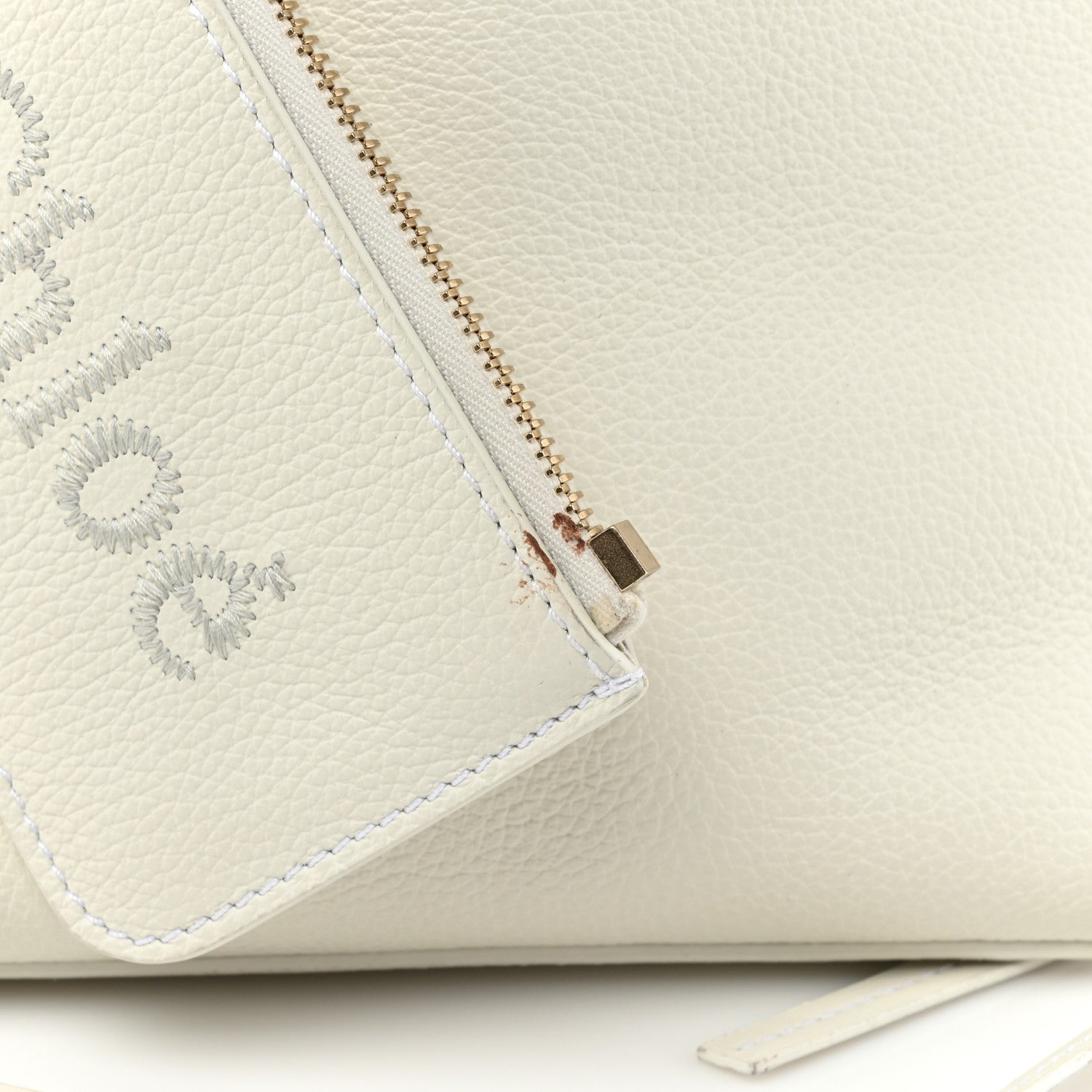 Chloe Calfskin Small East West Sense Tote White 13 of 17