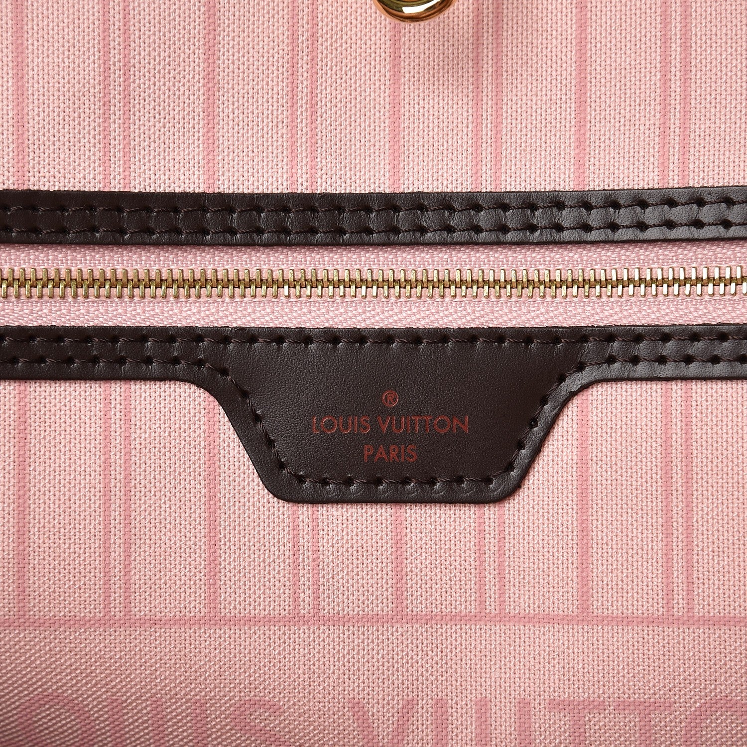 Louis Vuitton Damier Ebene Neo Neverfull MM Rose Ballerine 8 of 9