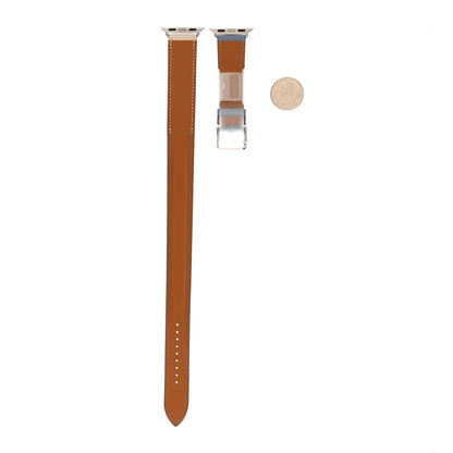 Hermes Swift 40mm Apple Watch Double Tour Band Bleu Lin Craie Bleu Du Nord 2 of 4