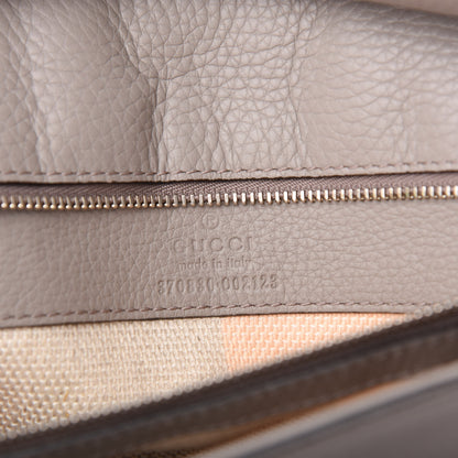Gucci Cellarius Calfskin Large Bamboo Daily Top Handle Bag Storm Grey 6 of 9