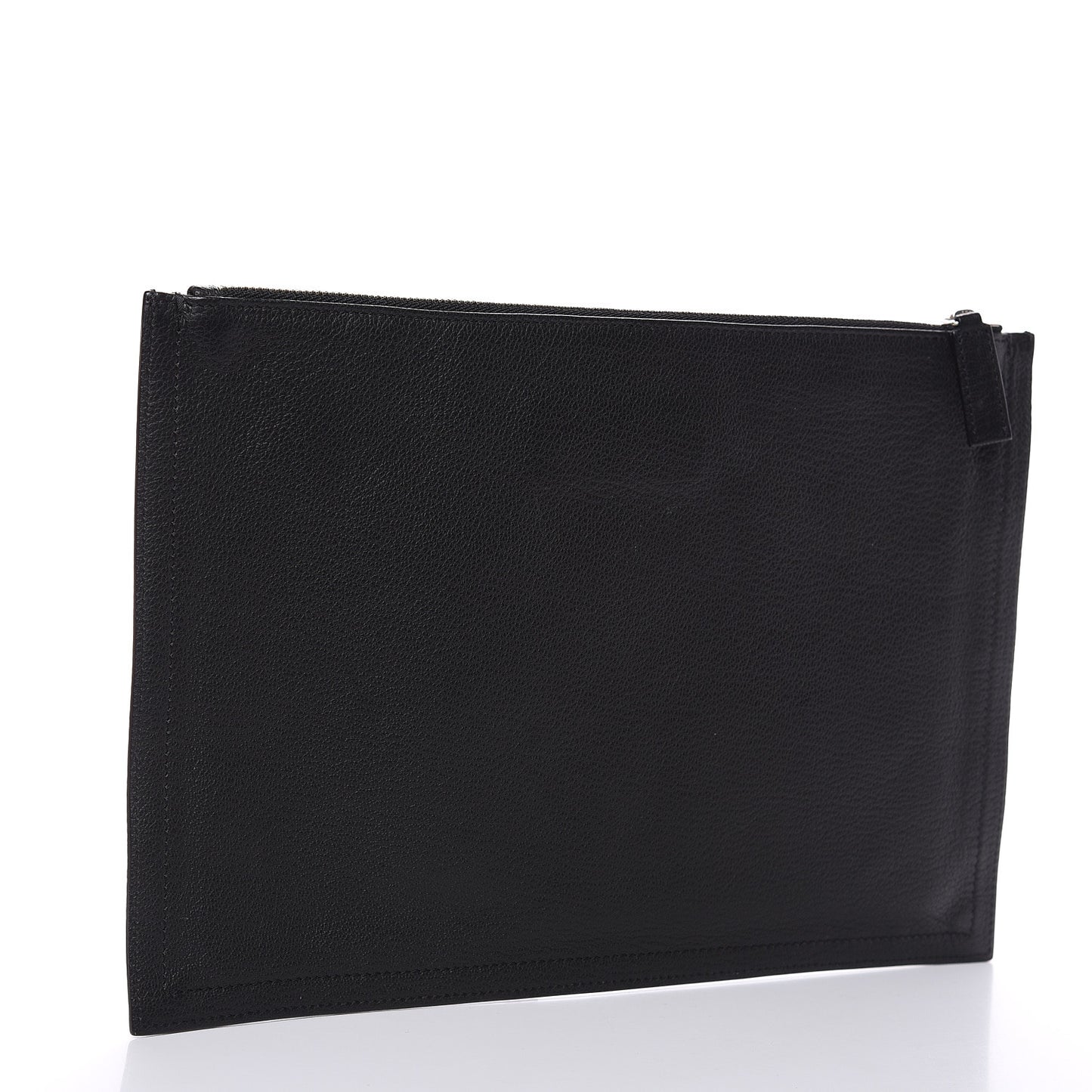 Sugar Goatskin Medium Antigona Pouch Black