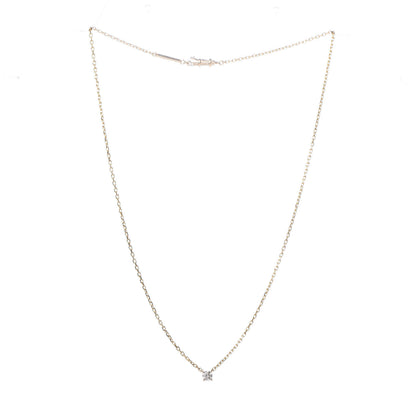 Cartier 18K Yellow Gold Diamond .25ct Solitaire 1895 Pendant Necklace 3 of 6