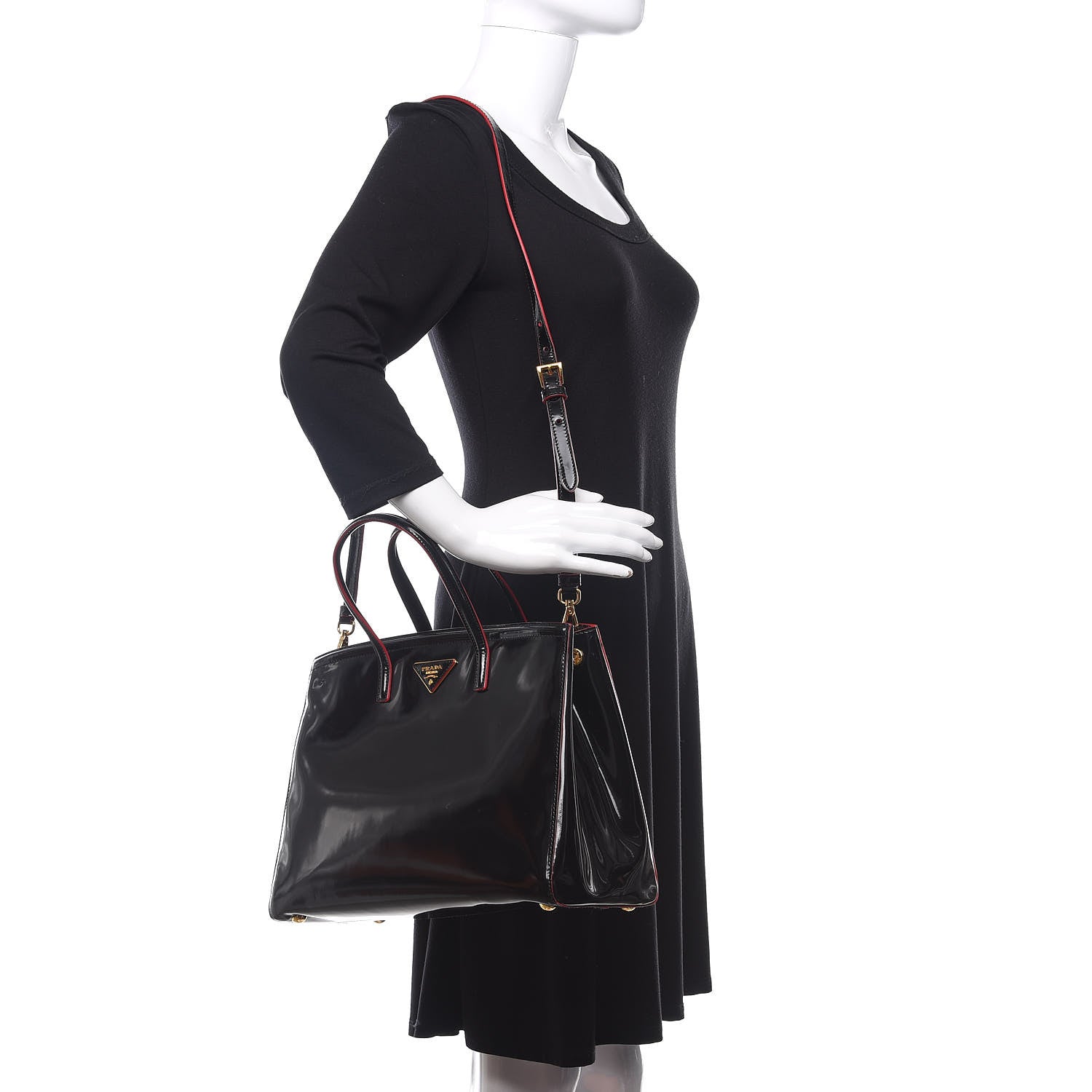 Prada Spazzolato Tote Black 2 of 10