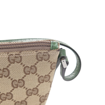 Gucci Monogram Web Boat Pochette Green 8 of 11