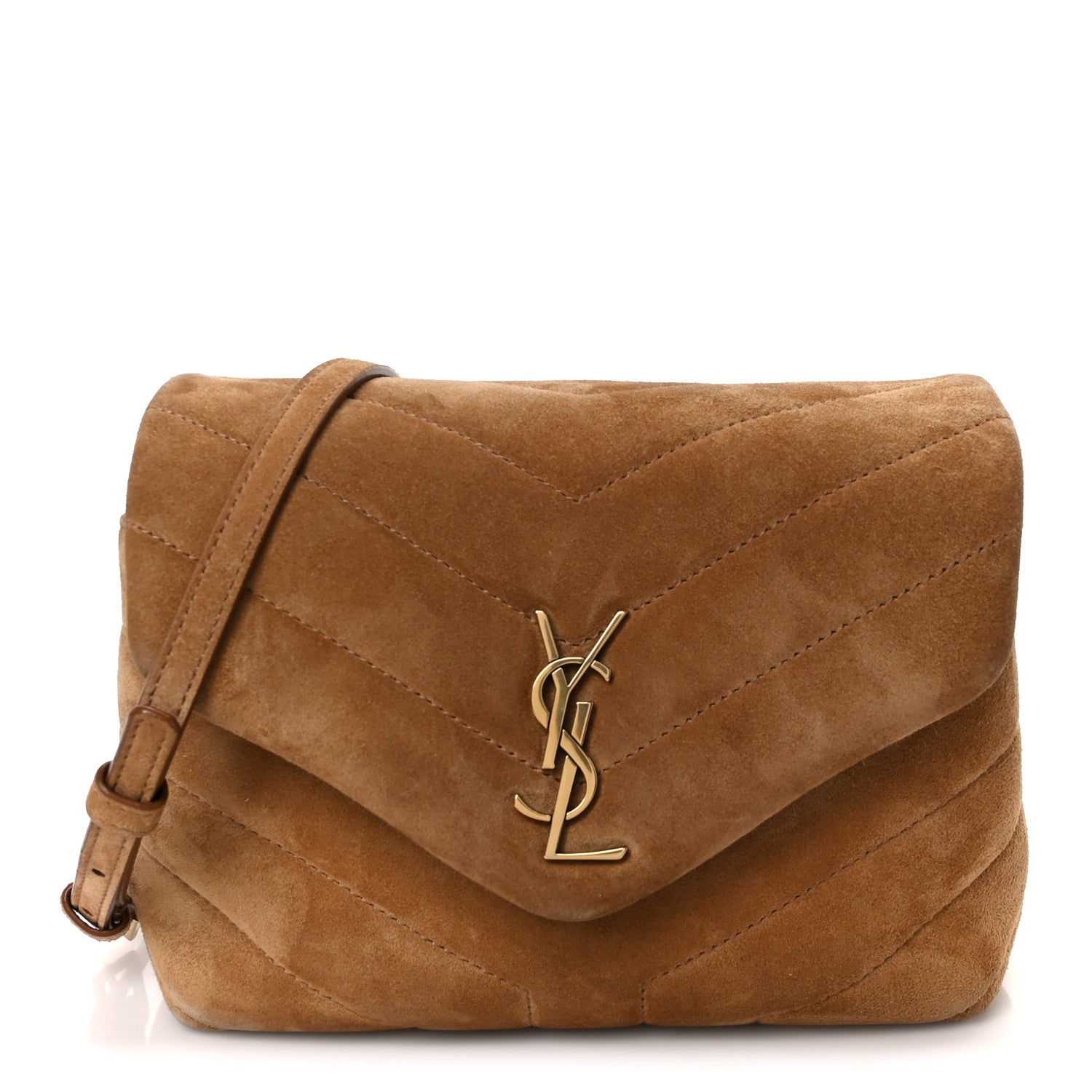 Saint Laurent Suede Toy Loulou Shoulder Bag Cinnamon 1 of 11