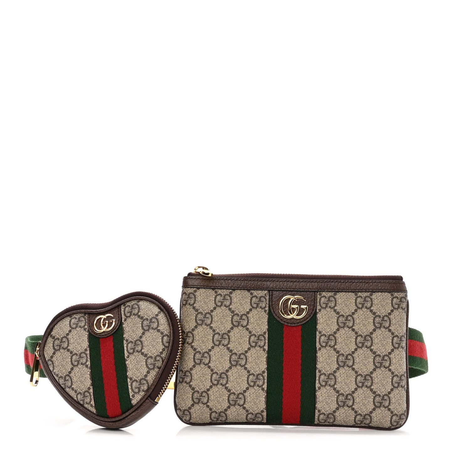 GG Supreme Monogram Web Ophidia Utility Belt Bag 95 38 Beige Ebony New Acero