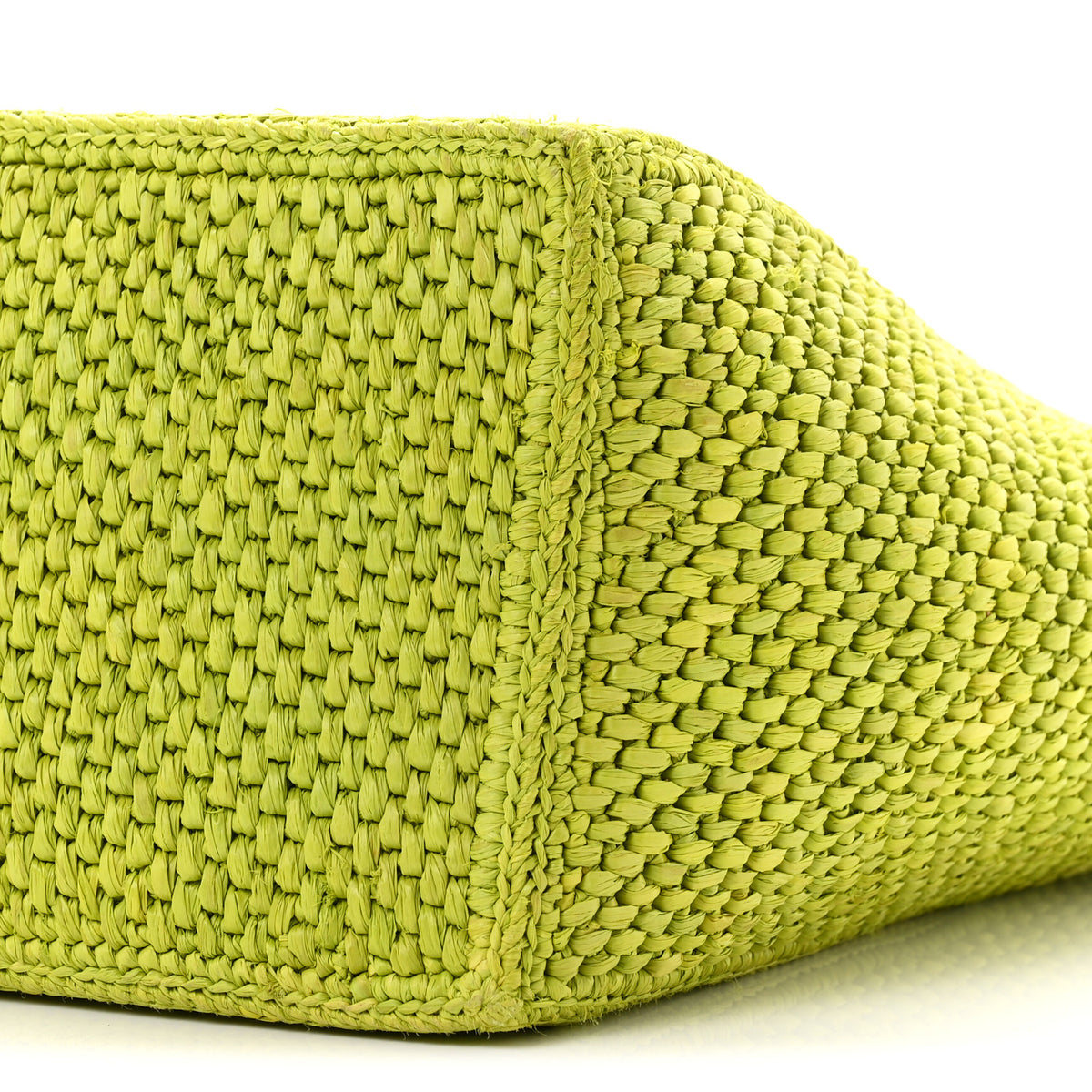 X PAULA'S IBIZA Raffia Medium  Font Tote Meadow Green