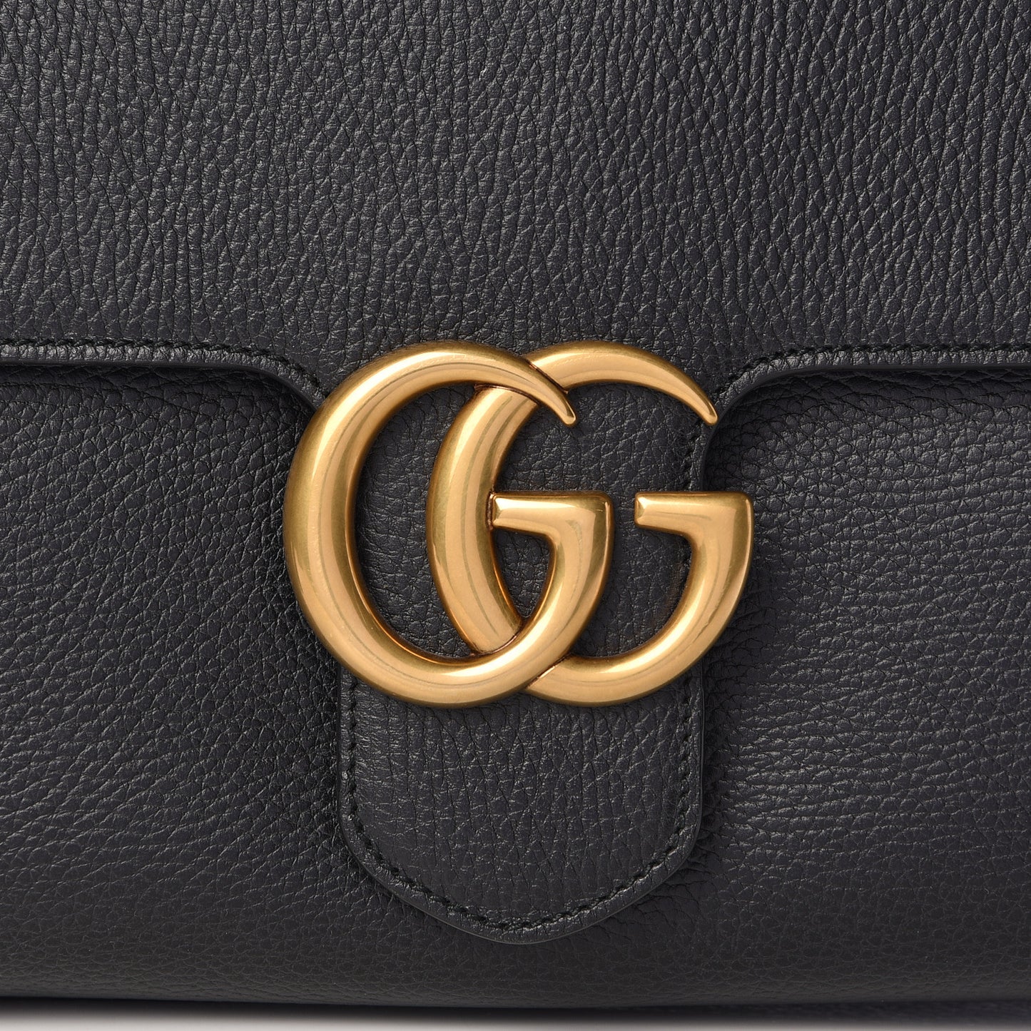 Calfskin GG Marmont Messenger Bag Black
