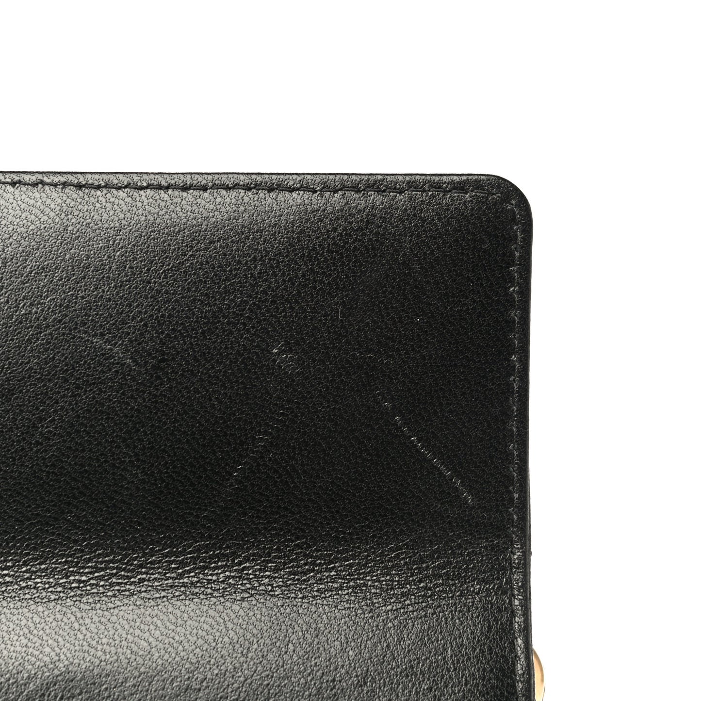 Goatskin Quilted Chic Pearls Clutch With Chain Black