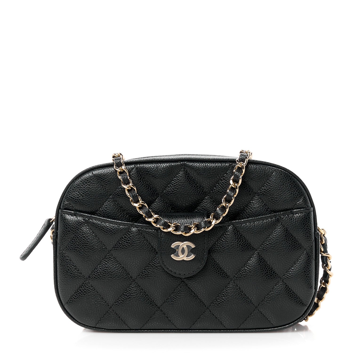 Chanel Caviar Quilted Chain Camera Bag Black 1 of 10