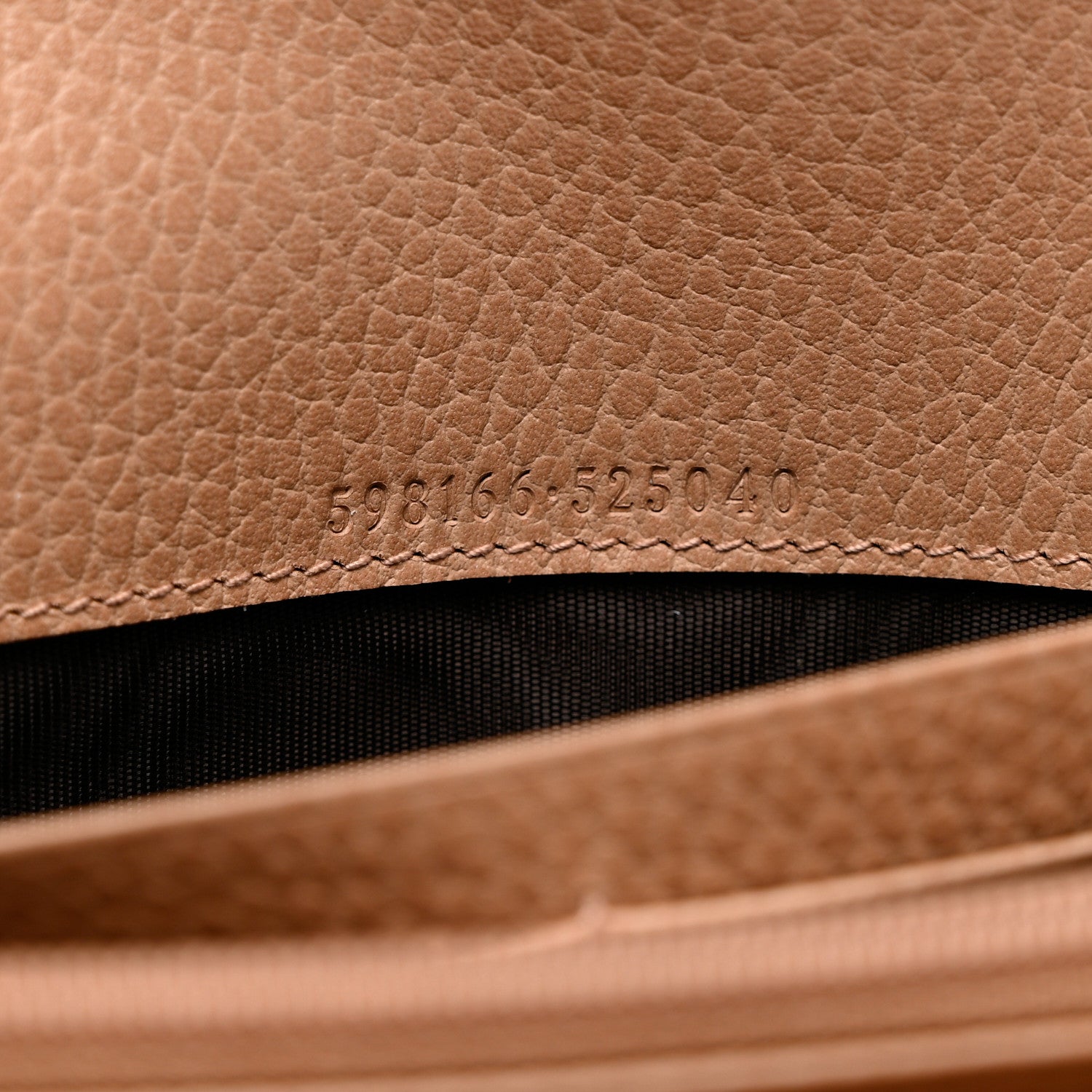 Gucci Dollar Calfskin Interlocking G Continental Wallet Camelia 6 of 7
