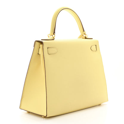 Hermes Epsom Kelly Sellier 28 Jaune Poussin 3 of 11