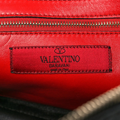 Valentino Garavani Lambskin Rockstud Spike Duffle Bag Black 6 of 11