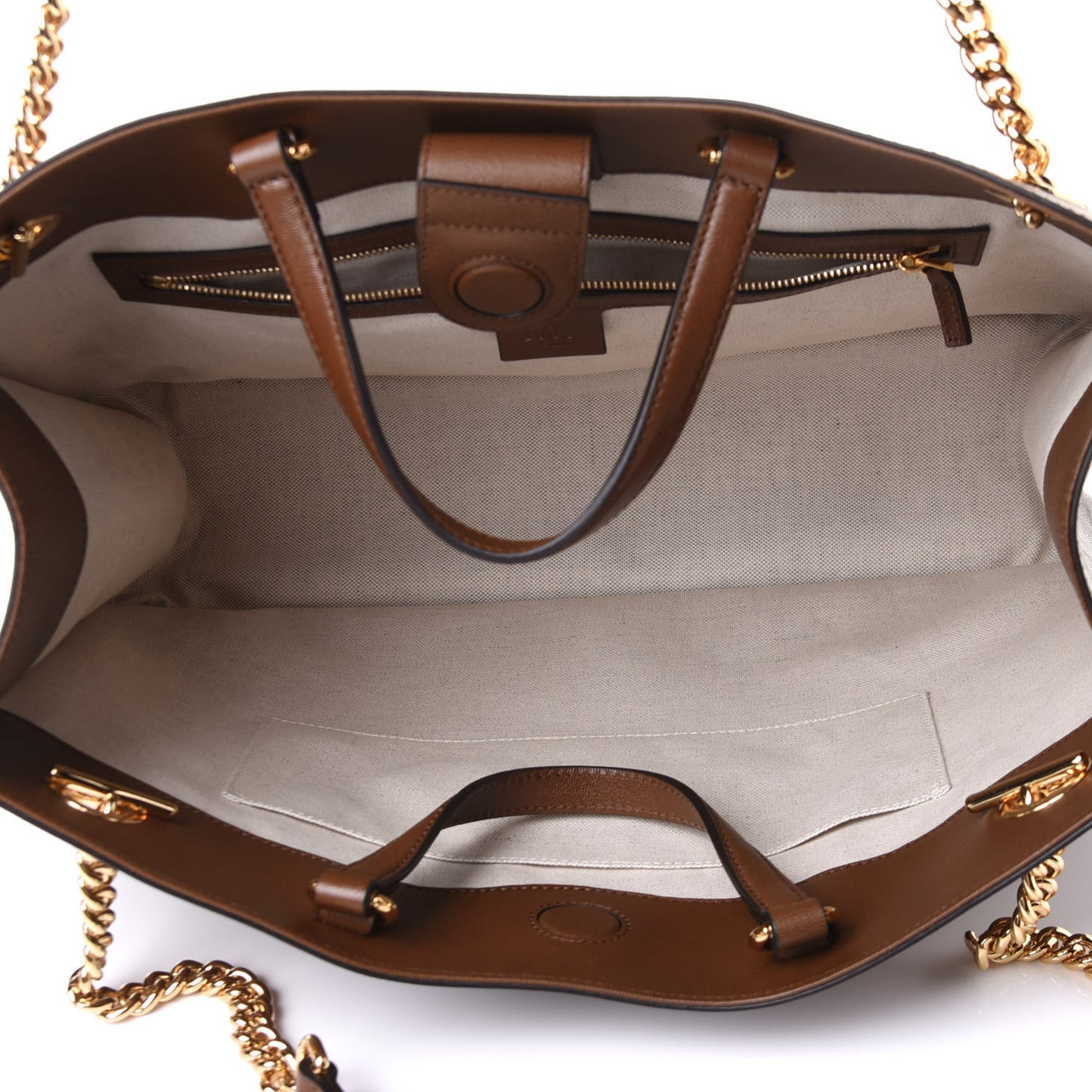 New Sakai Calfskin Lux Large Horsebit 1955 Tote Bag Brown Sugar