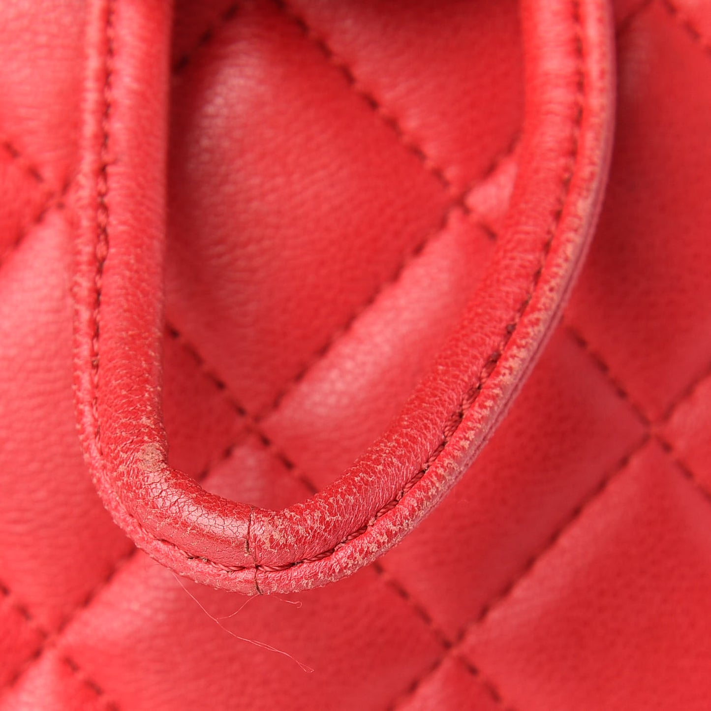Lambskin Quilted Small Urban Spirit Backpack Red