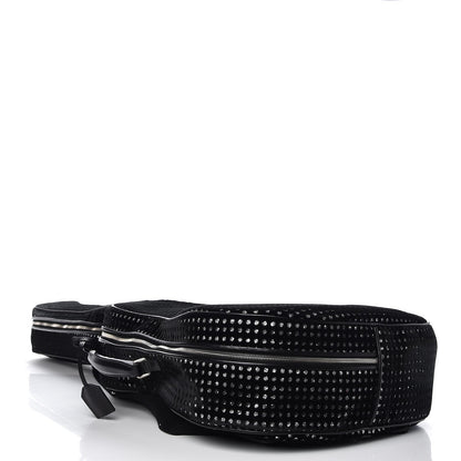 Saint Laurent Velour Crystal Guitar Case Black 4 of 9