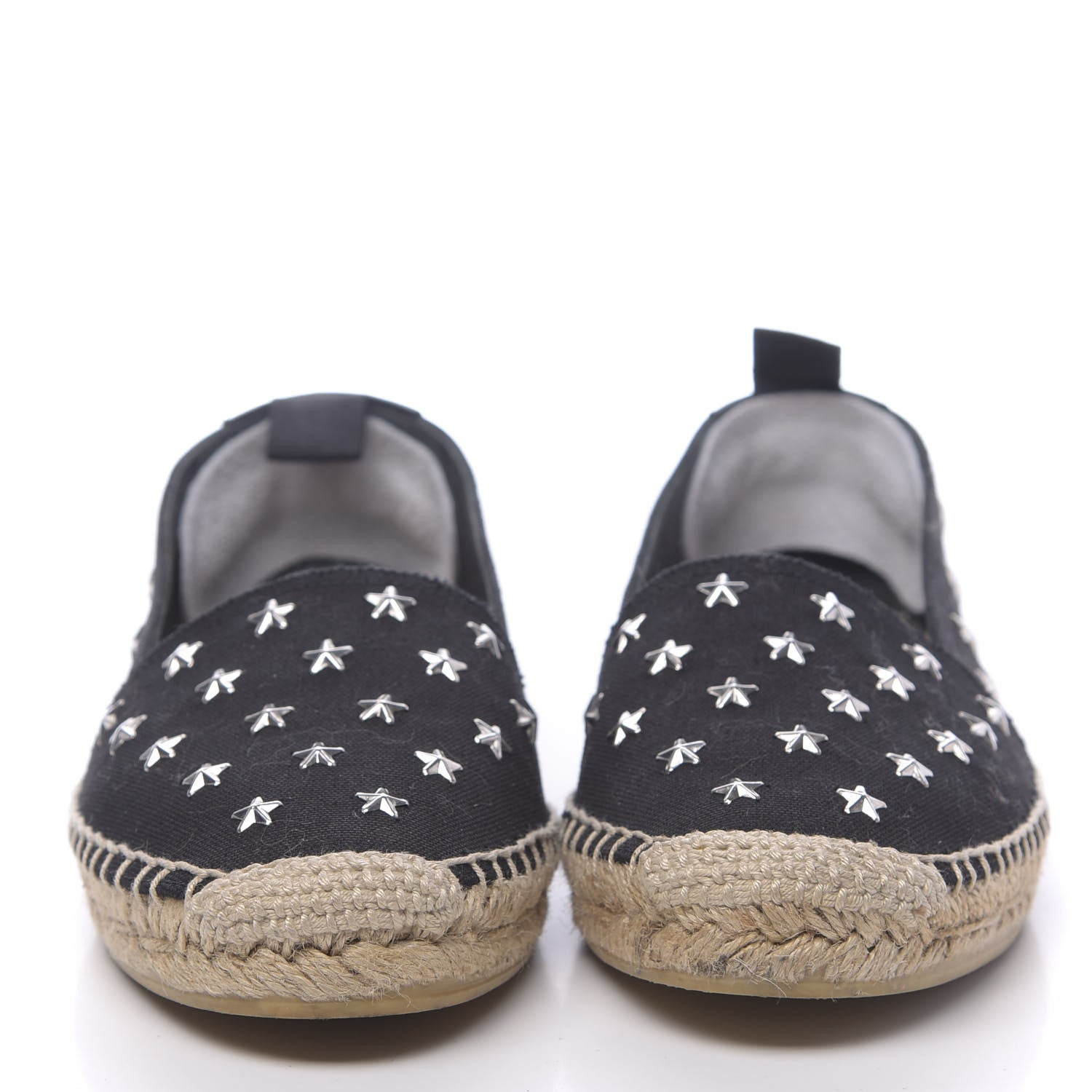 Saint Laurent Canvas Star Studded Espadrilles 36 Black 2 of 11