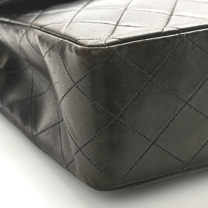 Chanel Lambskin Quilted XL Jumbo Single Flap Black 9 of 10