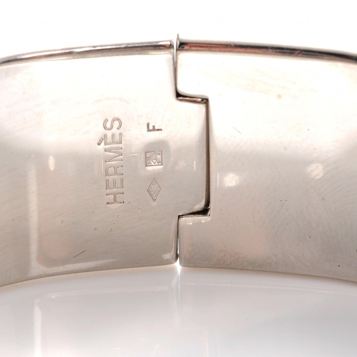 Enamel Wide Clic Clac H Bracelet PM Red