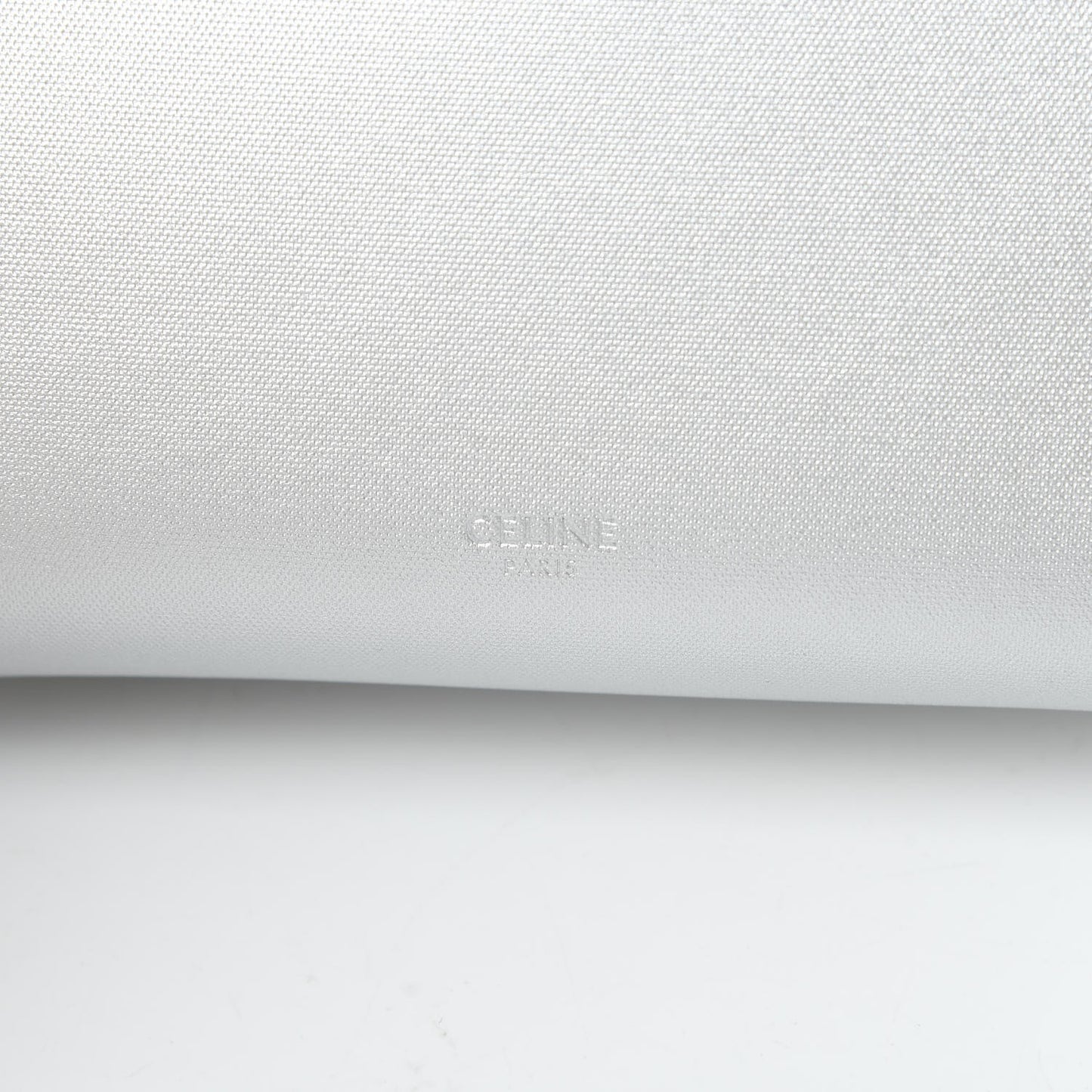 Laminated Calfskin Nano Belt Bag Silver