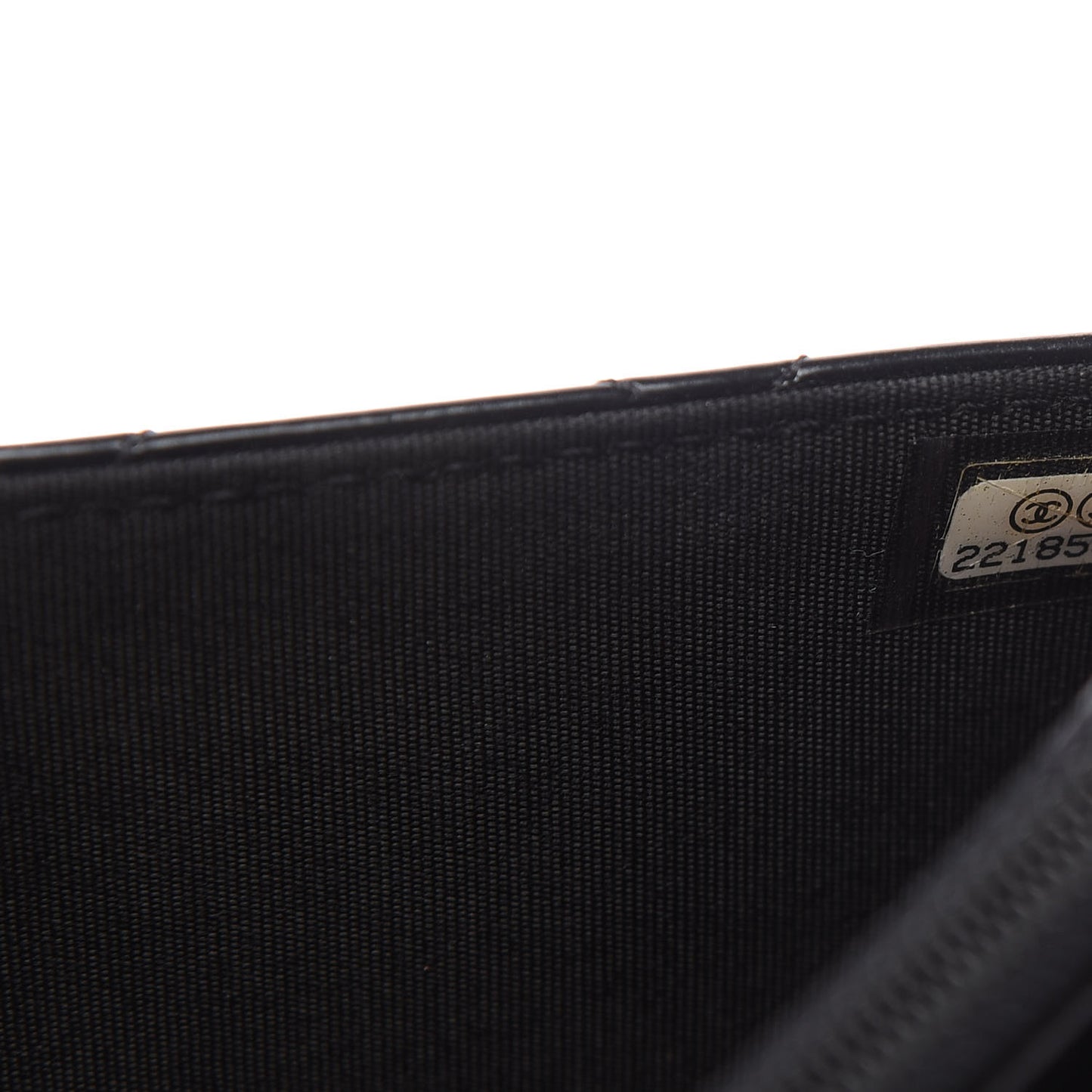 Patent Calfskin Quilted Boy Wallet On Chain WOC Black