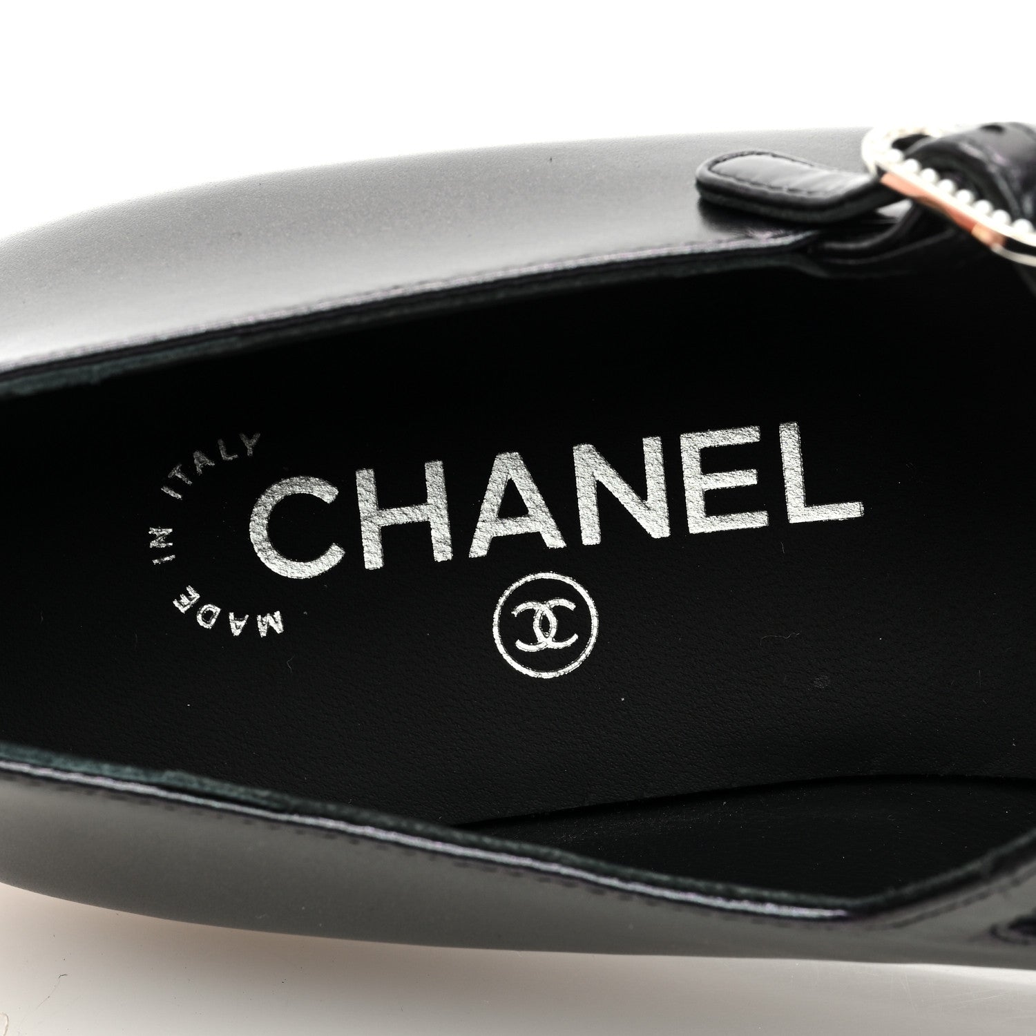 Chanel Pleated Lambskin Grosgrain Cap Toe CC Ballerina Flats 40.5 Black 39 Black 7 of 8