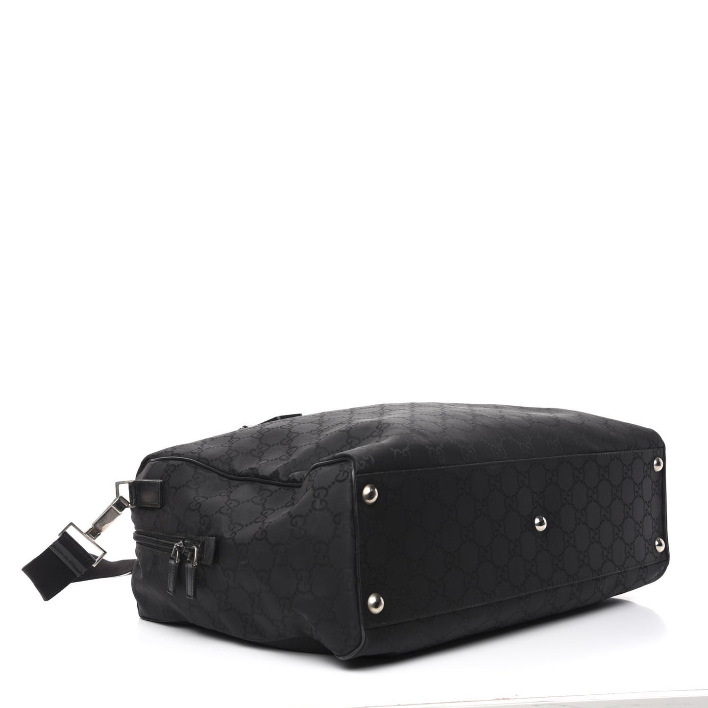 Nylon Monogram Large Duffle Bag Black