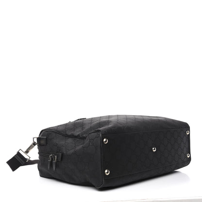 Gucci Nylon Monogram Large Duffle Bag Black 3 of 11
