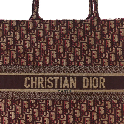 Christian Dior CHRISTIAN DIOR Oblique Large Book Tote Burgundy Multicolor 8 of 15