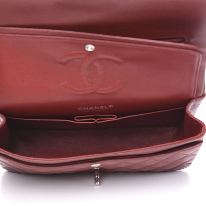Chanel Caviar Quilted Medium Double Flap Dark Red 4 of 16