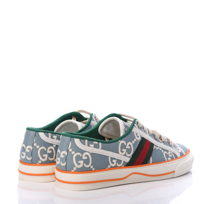 Gucci Cotton GG Monogram Web Womens 1977 Tennis Sneakers 40 Philod Ivory Mystic White 4 of 7