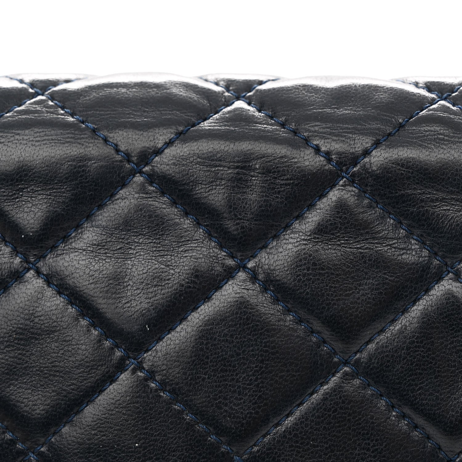 Chanel Lambskin Quilted Mini Square Flap Bag Navy 13 of 13