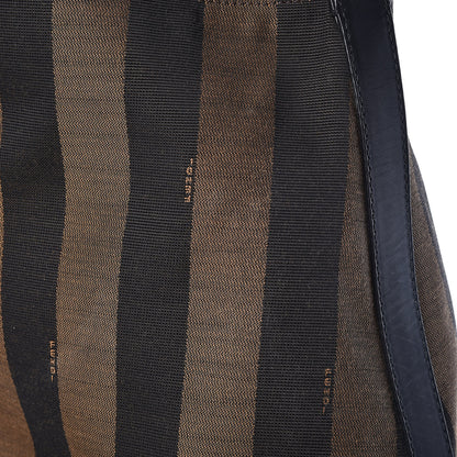 Fendi Pequin Cuoio Vegetale Large Hobo Tobacco Rosso Black 8 of 11