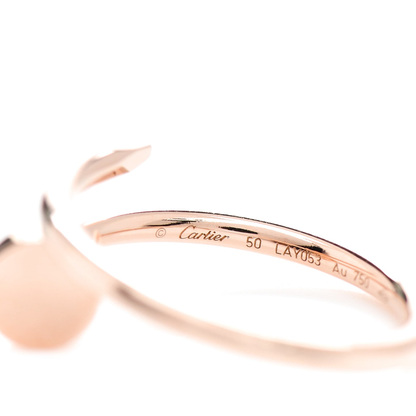 18K Pink Gold Small Juste Un Clou Ring 50 5.25