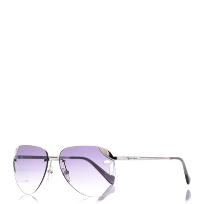 Louis Vuitton Lila Pilot Aviator Sunglasses Z0762U Silver 1 of 6