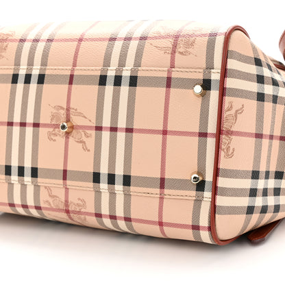 Burberry Haymarket Check Small Canterbury Tote Military Red 10 of 10