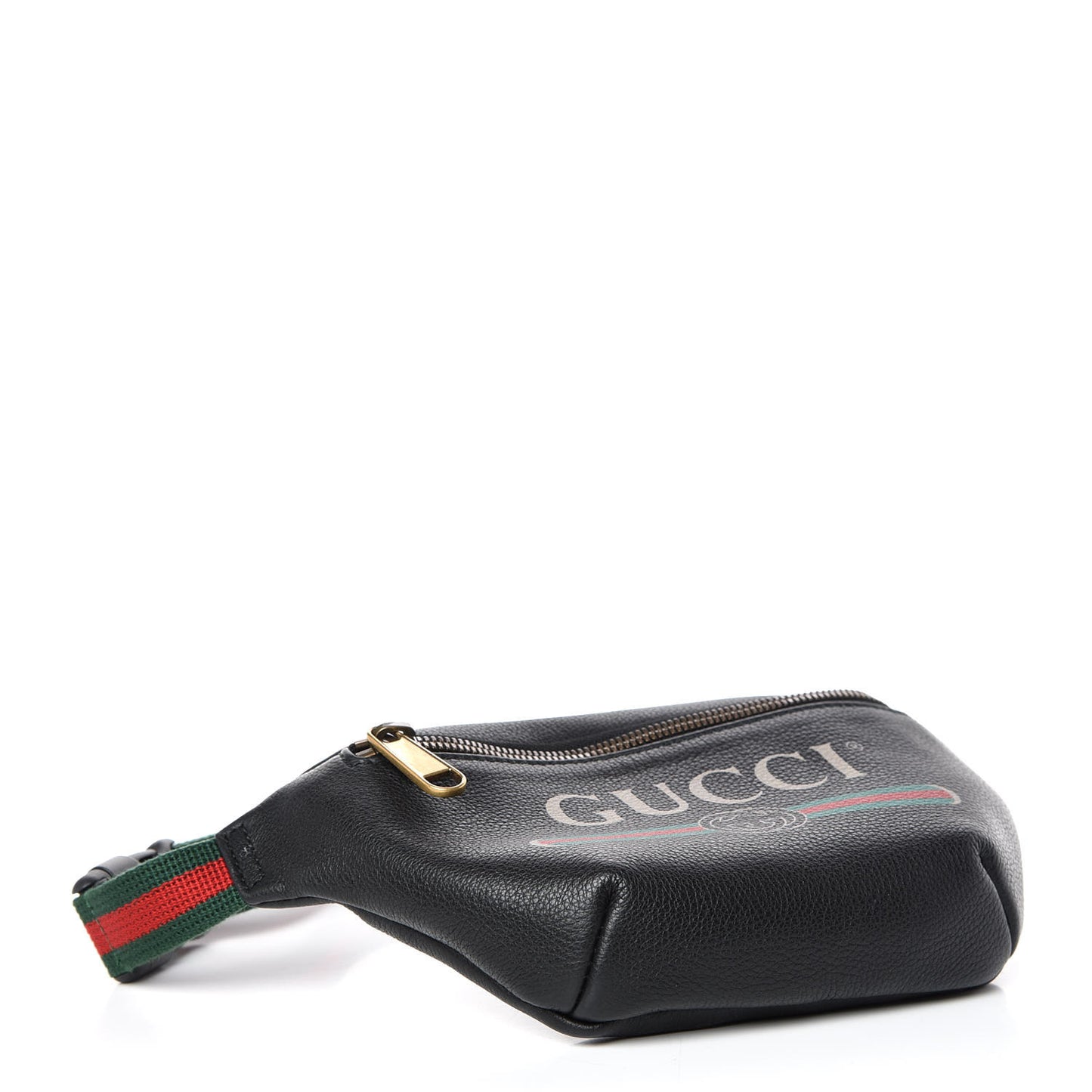 Grained Calfskin Small Logo Belt Bag Black