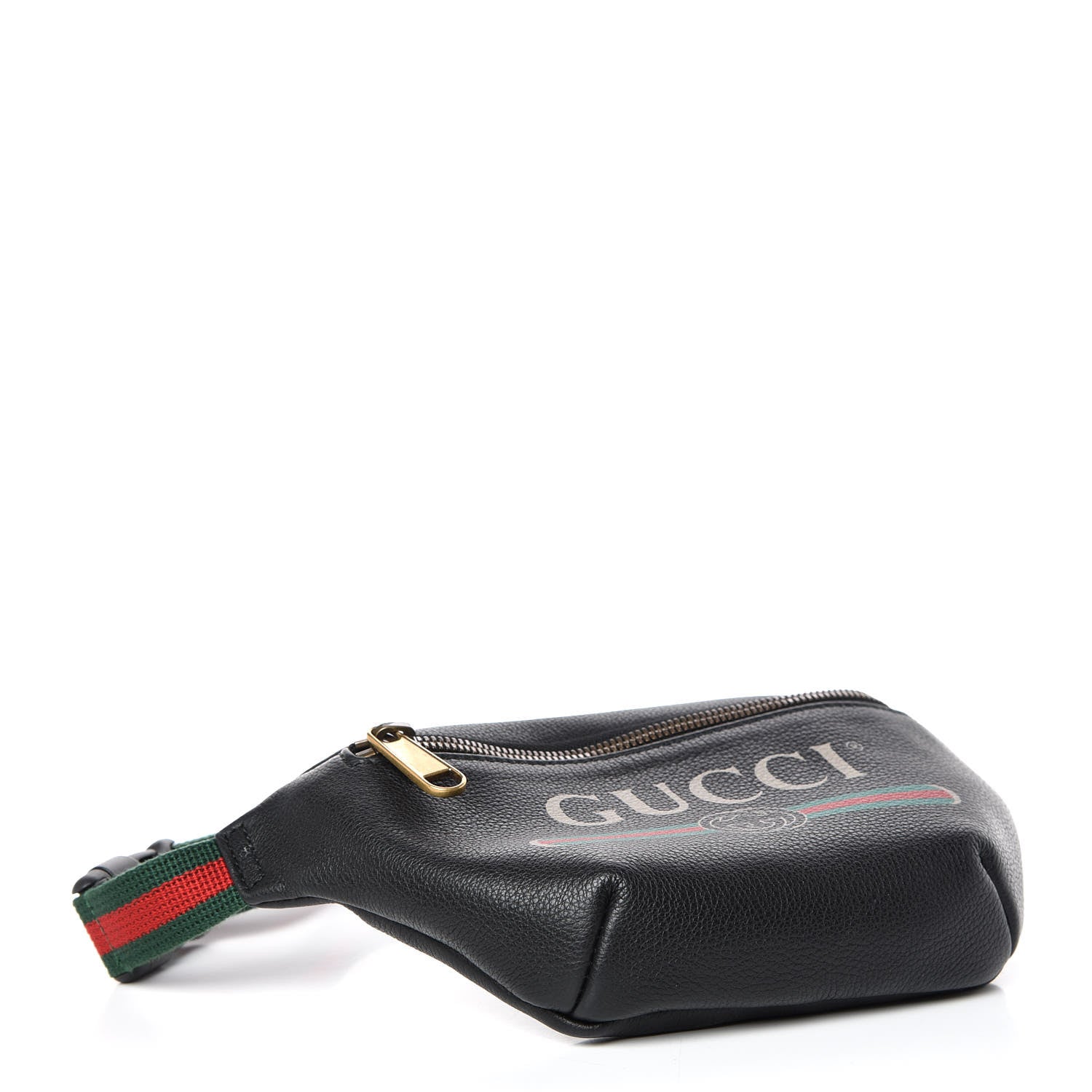 Gucci Grained Calfskin Small Logo Belt Bag Black 4 of 10