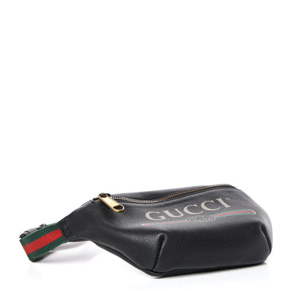 Gucci Grained Calfskin Small Logo Belt Bag Black 4 of 10