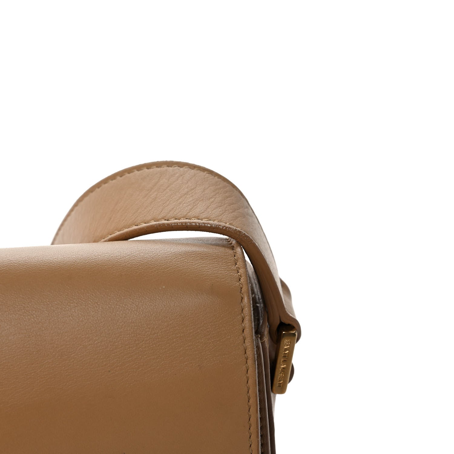 Saint Laurent Calfskin Classic Y Satchel Beige 13 of 17