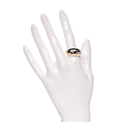 David Yurman 18K Yellow Gold Diamond 11mm Pure Form Ring 54 7 2 of 6