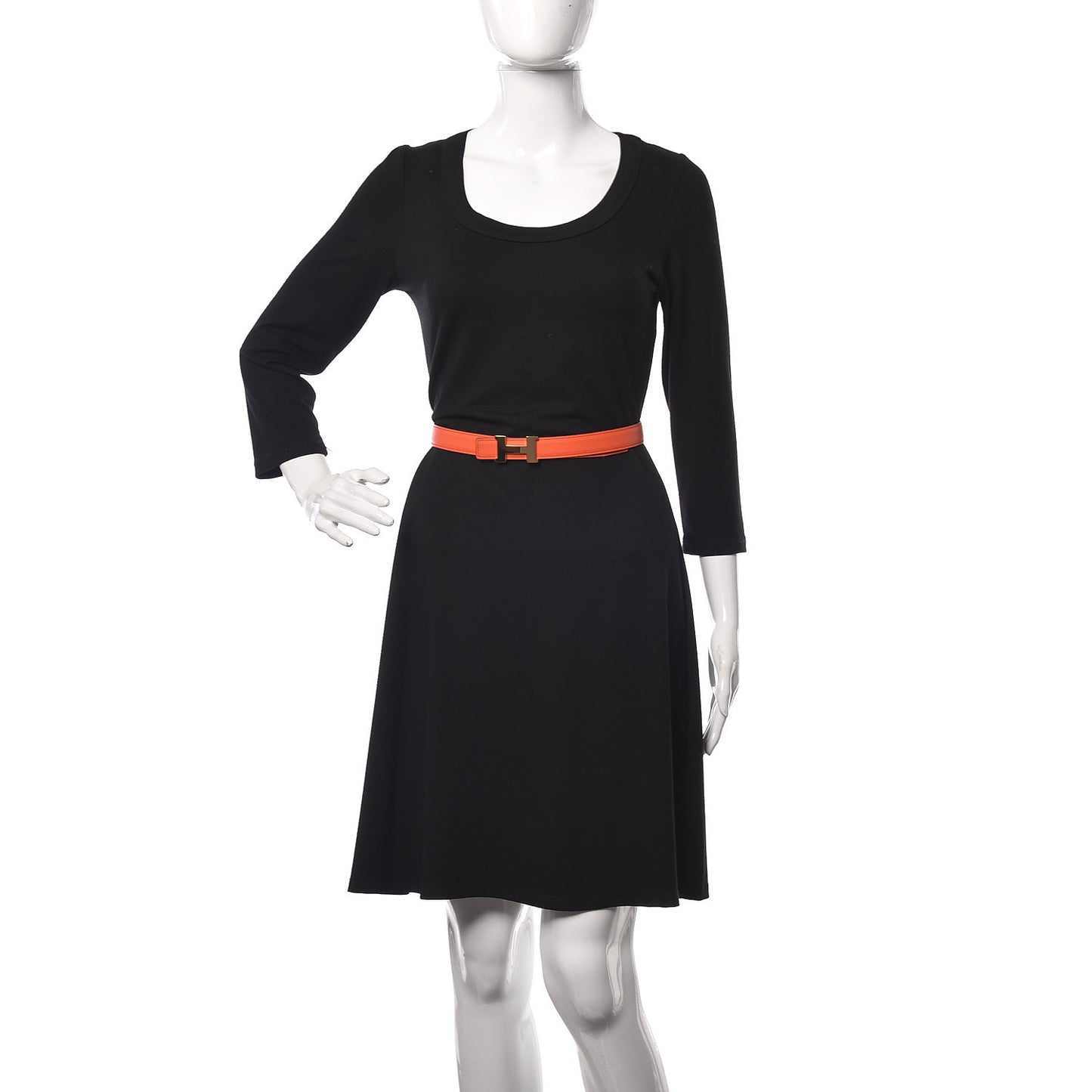 Swift Epsom 24mm Mini Constance H Belt 85 Orange Poppy Rose Azalee