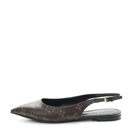 Louis Vuitton Patent Monogram Cherie Slingback Ballerina Flats 36 1 of 9