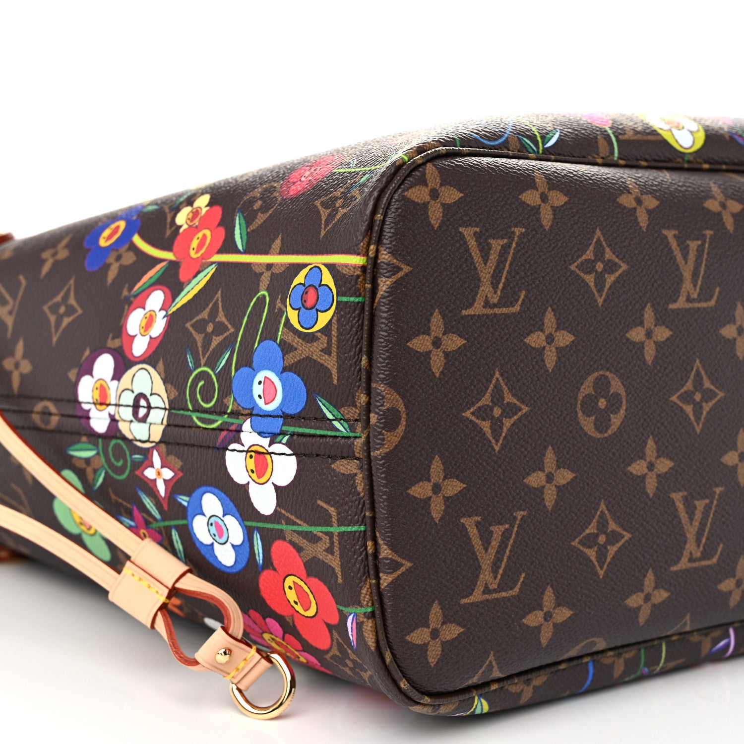 Louis Vuitton LV X TM Monogram Flowers Neverfull MM 8 of 9