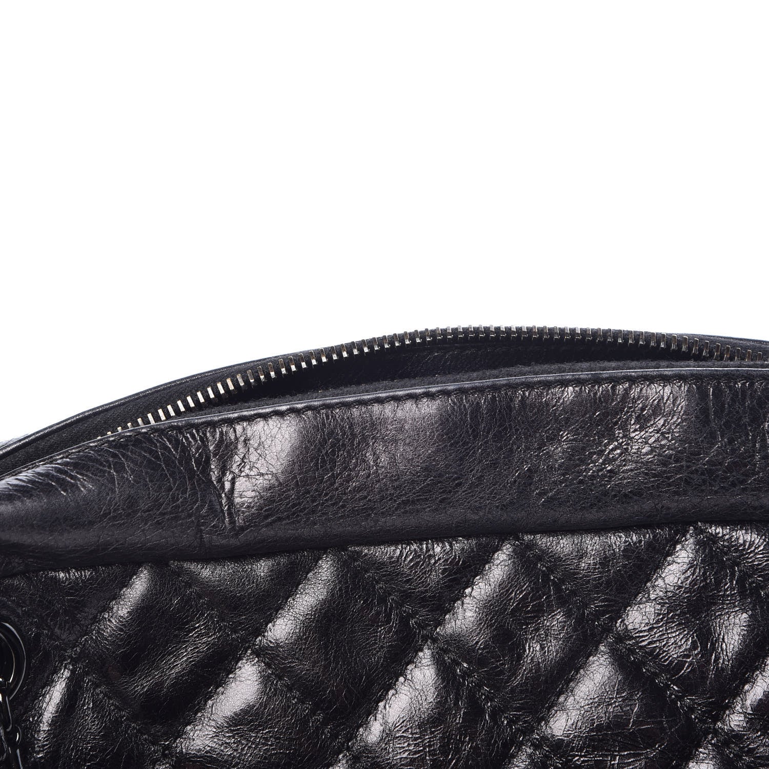 Chanel Metallic Aged Calfskin Quilted Medium Reissue Camera Case Black 12 of 15