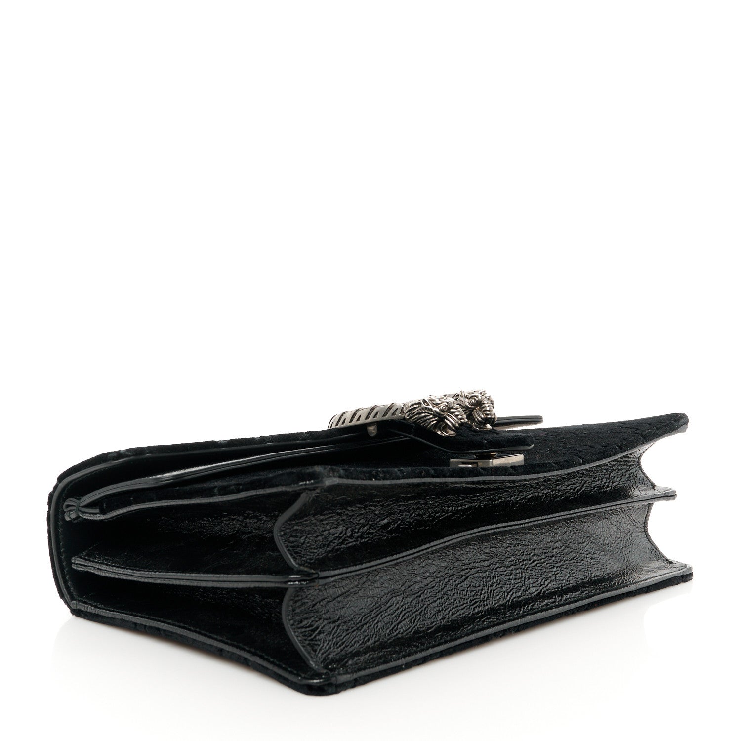 Gucci Velvet GG Monogram Small Dionysus Shoulder Bag Black 4 of 13