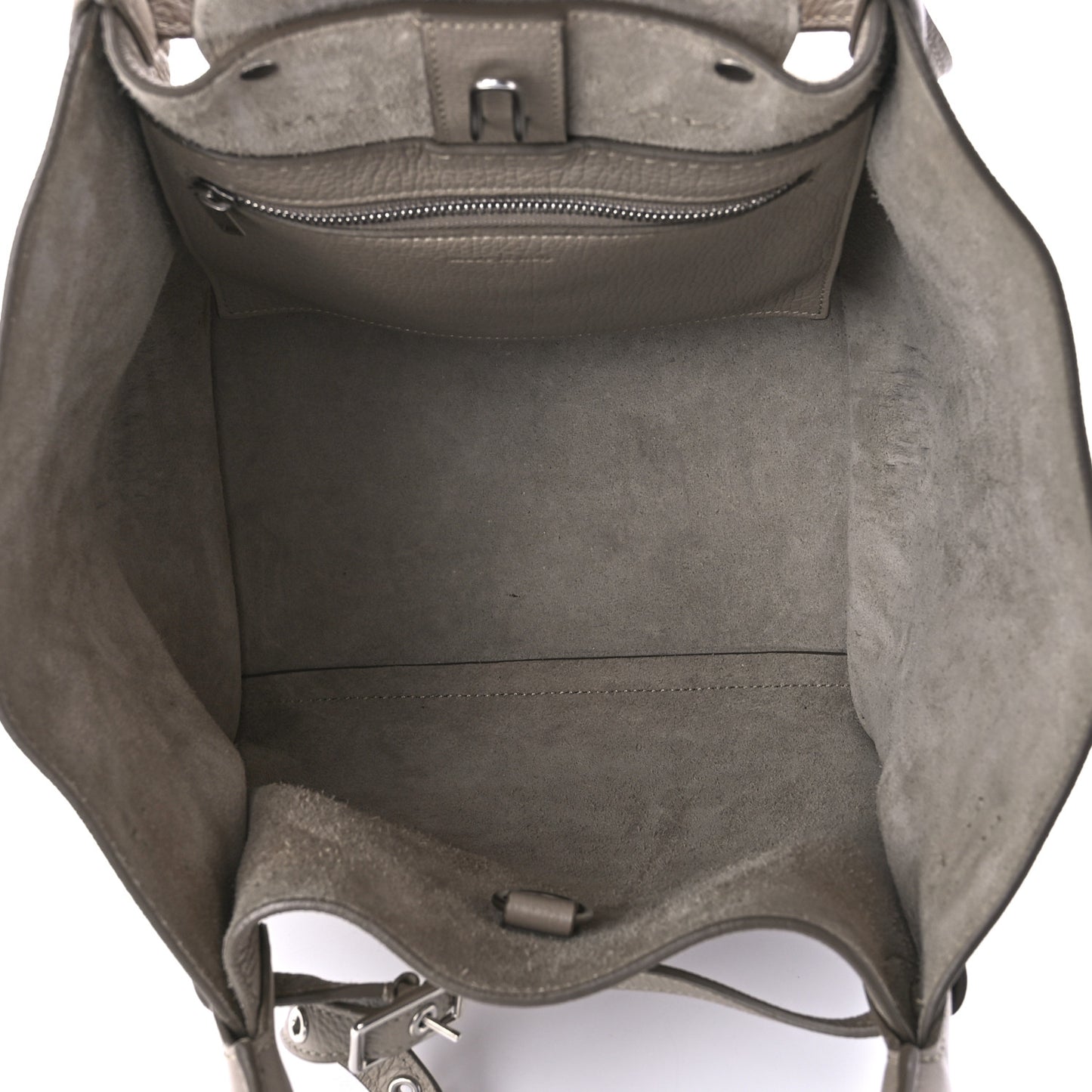 Supple Grained Calfskin Small Big Bag Light Taupe