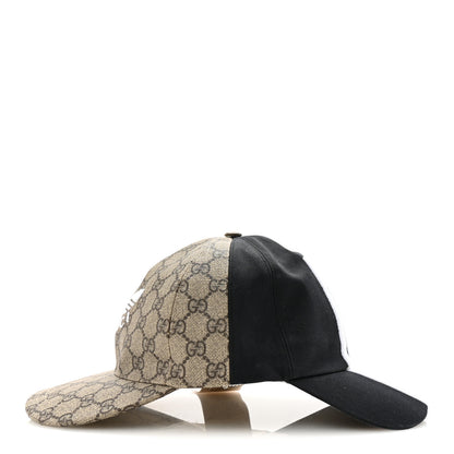Gucci X ADIDAS GG Supreme Monogram Double Sided Baseball Hat M Beige Ebony Black 4 of 8