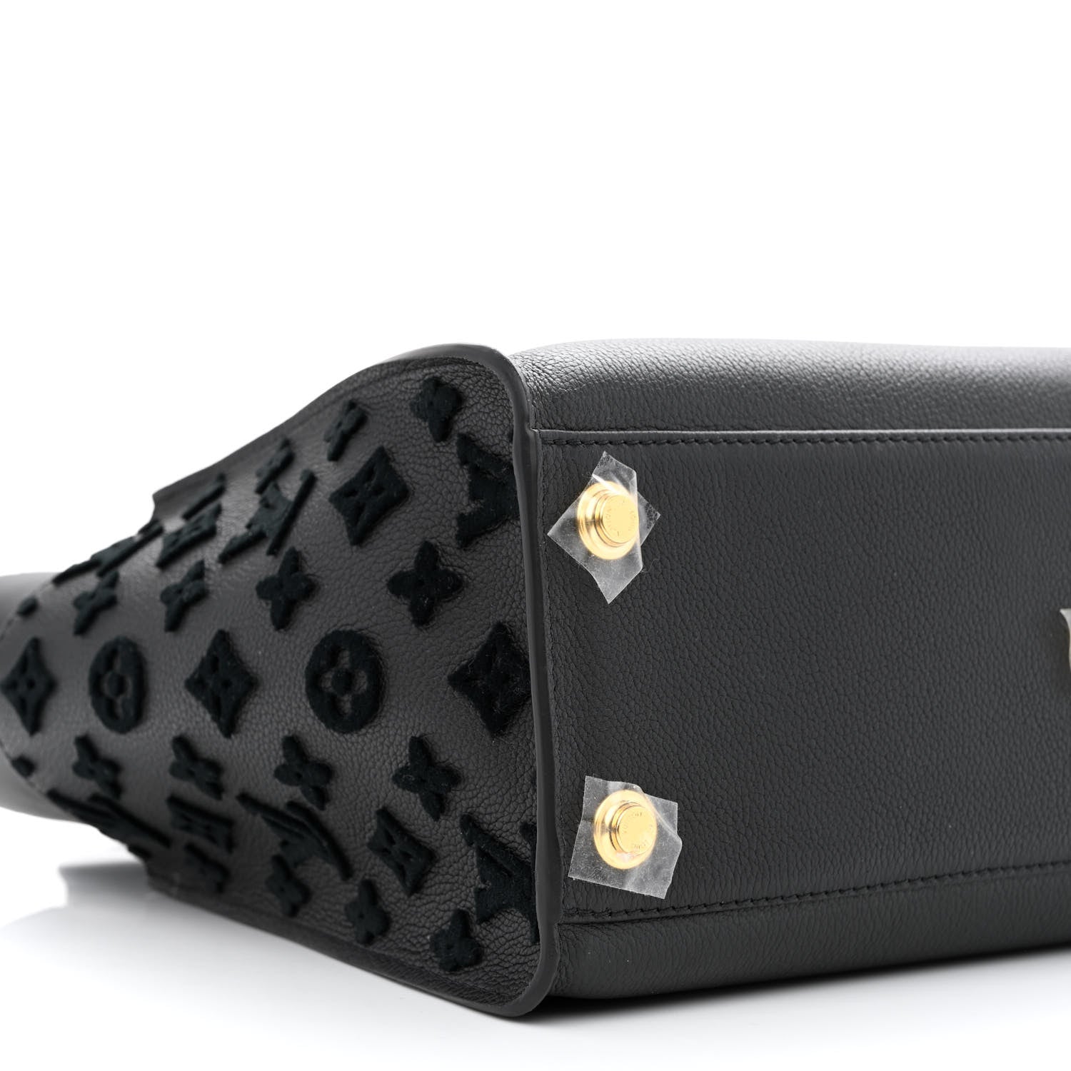 Louis Vuitton Calfskin Monogram Tufting On My Side Black 8 of 10